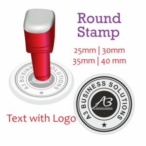 Round Stamp with Logo